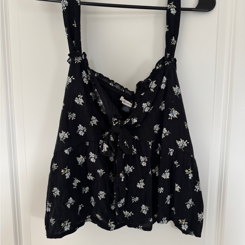 American Eagle Outfitters Black Floral Camisole